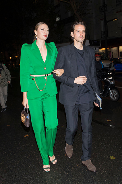 Мария Шарапова с бойфрендом Александром Гилксом отдыхает в Париже Звездные пары