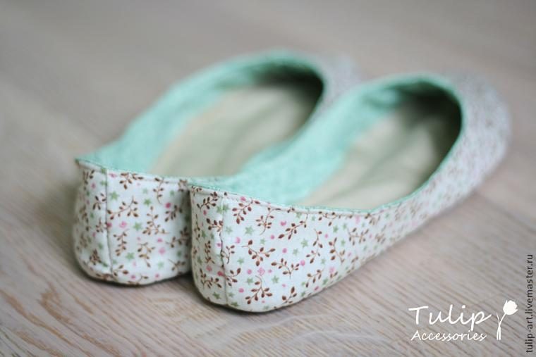 Тапочки-балетки своими руками Тапочки-балетки своими руками одежда,своими руками,тапочки своими руками
