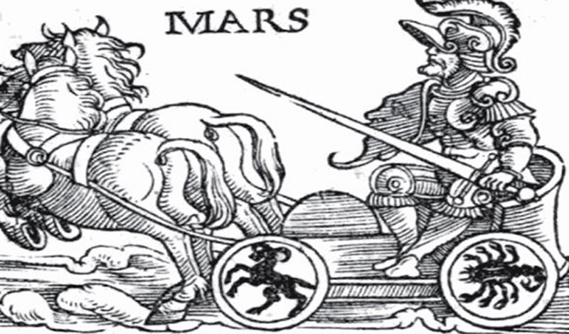 Марс — имя римского бога войны.