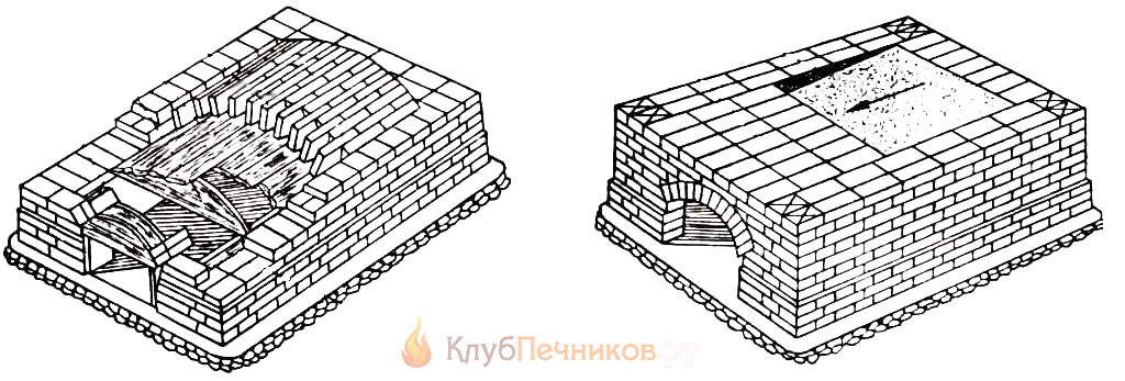 7-10 ряды кладки русской печи