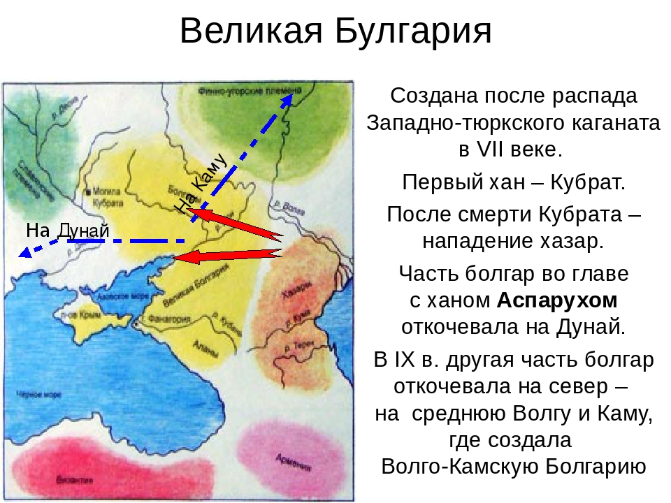 Великая булгария карта