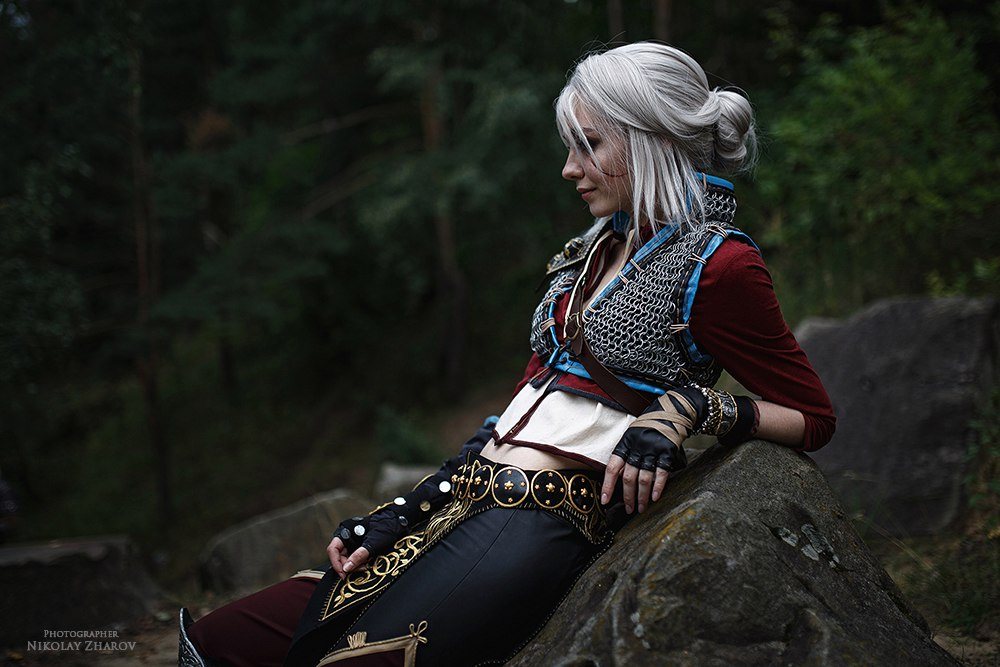 The Witcher 3: Косплей на Цири и Геральта Ведьмак