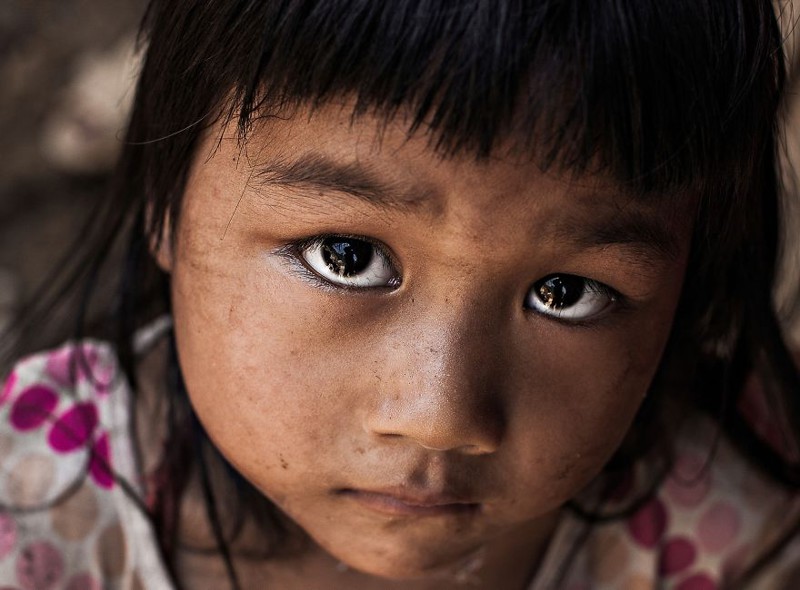 Маленькая девочка с севера Вьетнама глаза, красота, народы мира, фото