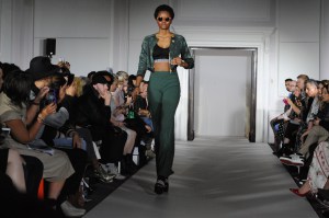 LONDON, ENGLAND - MAY 19:  A model walks the catwalk during Cruz Bueno Fashion Show Season 2016 on May 19, 2016 in London, England.  (Photo by David M. Benett/Dave Benett/Getty Images for Cruz Bueno Ltd.)