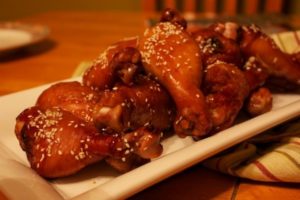 В соево-медовом соусе