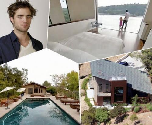 Роберт Паттинсон (Robert Pattinson)   Расположение: Бель-Эйр, Лос-Анджелес   Особенности интерьера: большие окна и одна стеклянная стена в спальне