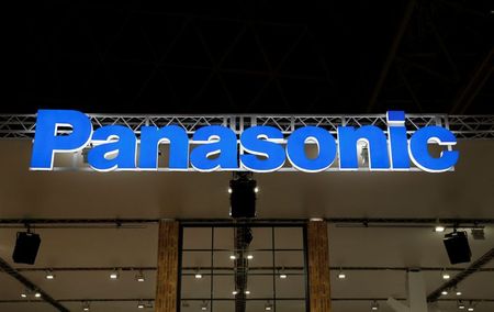 A logo of Panasonic Corp is pictured at the CEATEC JAPAN 2017 (Combined Exhibition of Advanced Technologies) at the Makuhari Messe in Chiba, Japan, October 2, 2017. REUTERS/Toru Hanai