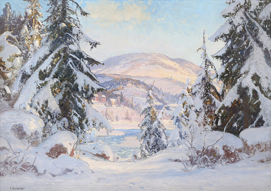 Зимний пейзаж (Winter Landscape)_90 x 125_х.,м._Частное собрание_3 (730x573, 242Kb)