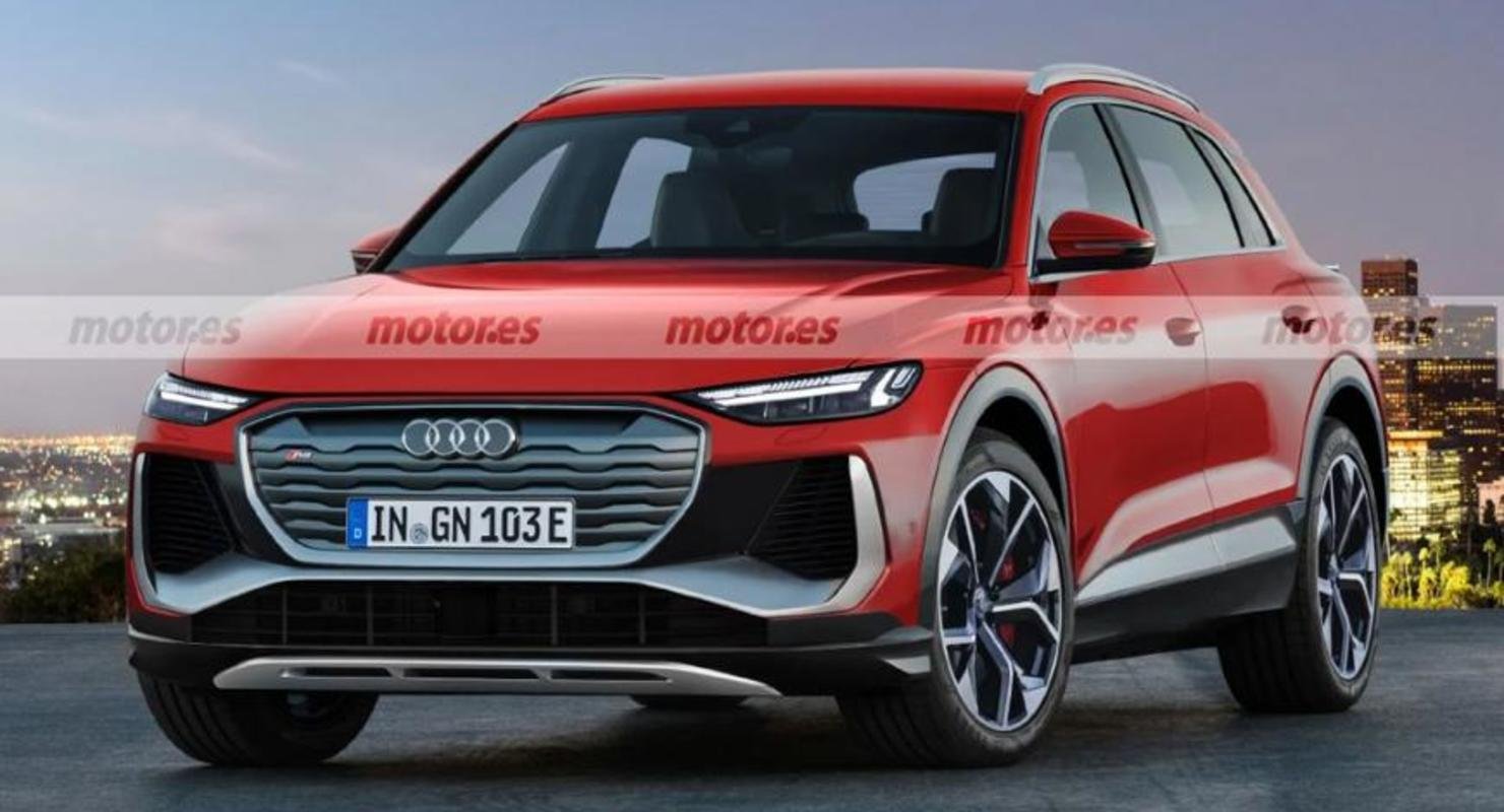 Новый электрический кроссовер Audi RSQ6 показали на изображениях в Интернете