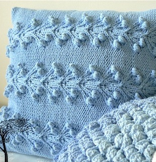 Узор для подушки спицами