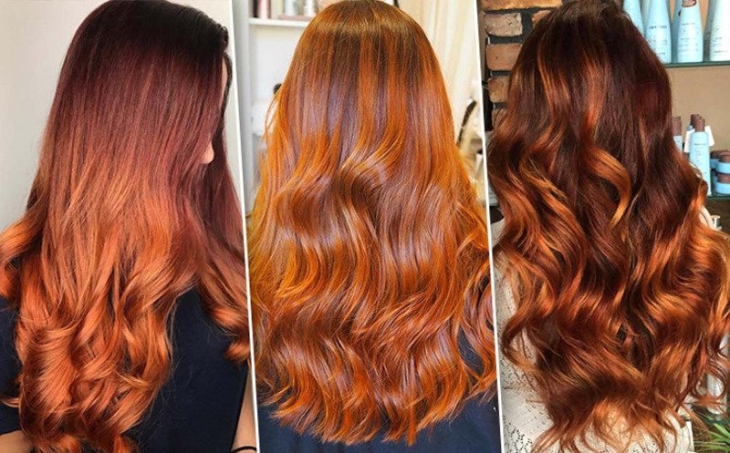 Медный оттенок волос тренд 2017