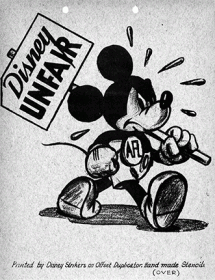 «Дисней нечестен». Листовка, напечатанная бастующими работниками студии Disney, 1941