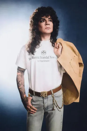 Шуба, цепи и кожаные брюки: Филипп Киркоров снялся для модного бренда philipp kirkorov,алесь кафельников,Виктория Шелягова,москвичка,журнал,Филипп Киркоров