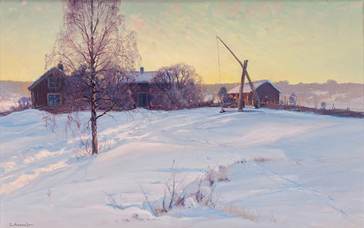 Зимний пейзаж (Winter Landscape)_65 х 98_х.,м._Частное собрание (730x533, 145Kb)