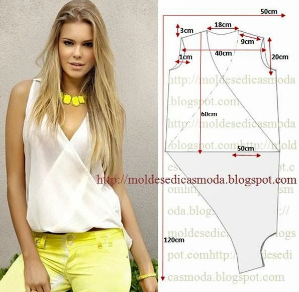 Moldes Moda POR Medida: BLUSA Facil DE FAZER - 1