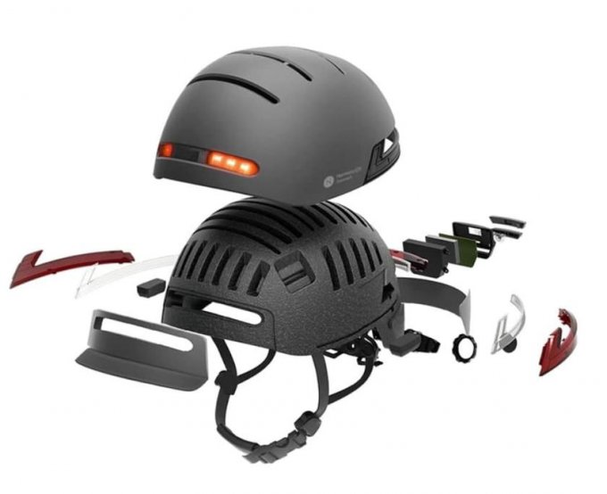 Для велосипедистов и скейтбордистов: Huawei представила смарт шлем Huawei, BH51M, Helmetphone, пользователь, результате, работает, обеспечивает, Умный, продукт, когда, Bluetooth, гравитационного, ускорения, датчиком, встроенным, подсветка, который, Светодиодная, части, задней