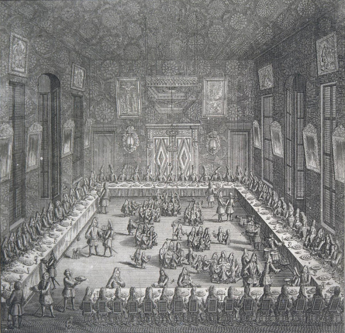 Блюда на пирах петровских времён 