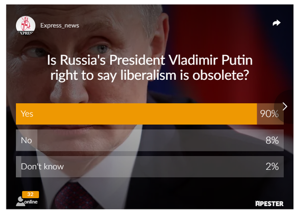 С Путиным согласились британцы - либерализм устарел С Путиным согласились британцы - либерализм устарел новости,события