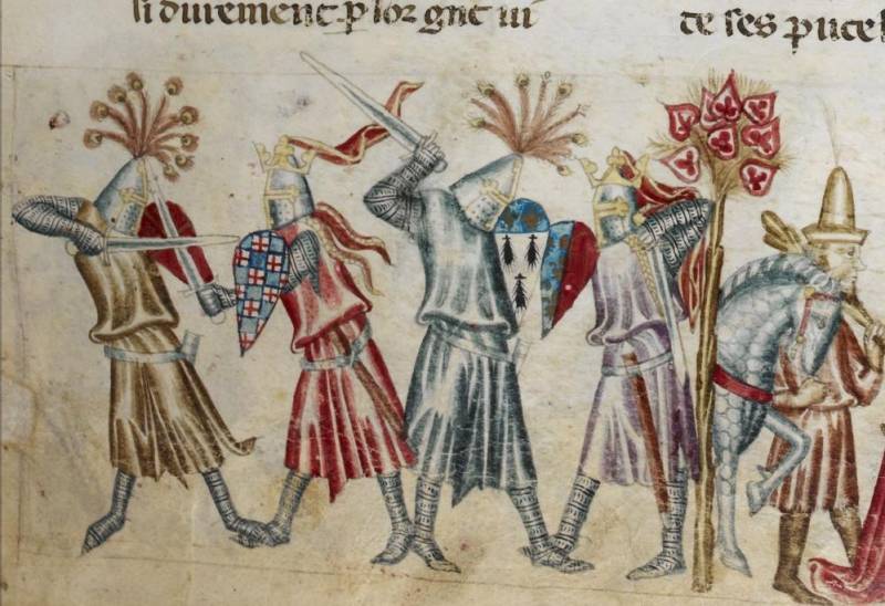 Мечи Э. Оукшотта на средневековых миниатюрах Мечи Э. Оукшотта на средневековых миниатюрах история,оружие