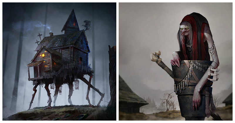 «У Лукоморья дуб спилили»: мрачный фэнтези-арт