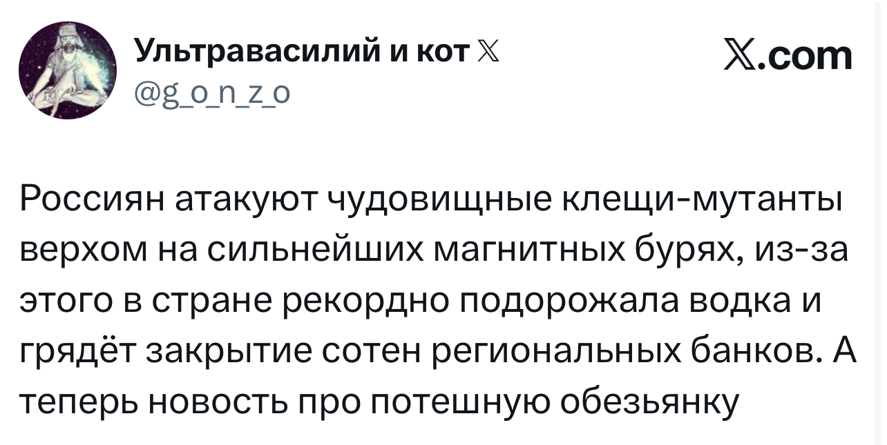 Лучшие шутки дня из X (Twitter)