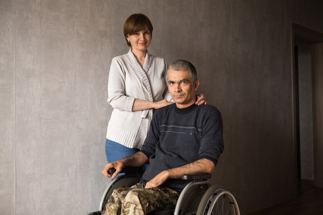 Терехов в мужском и женском инвалиды на Алтае