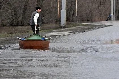 В российском городе разлилась река