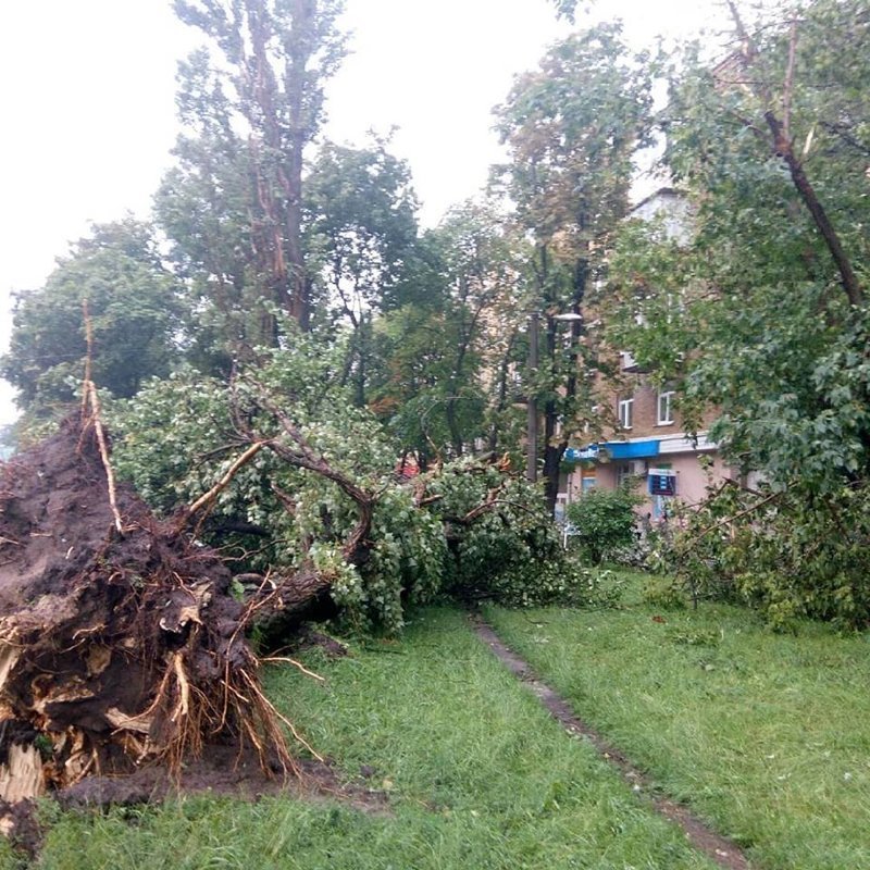 Вчерашний дождь и ураган в Киеве гроза, киев, потоп