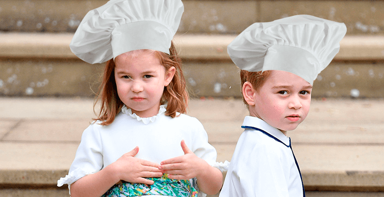 Принц Джордж и принцесса Шарлотта любят готовить пасту с сыром