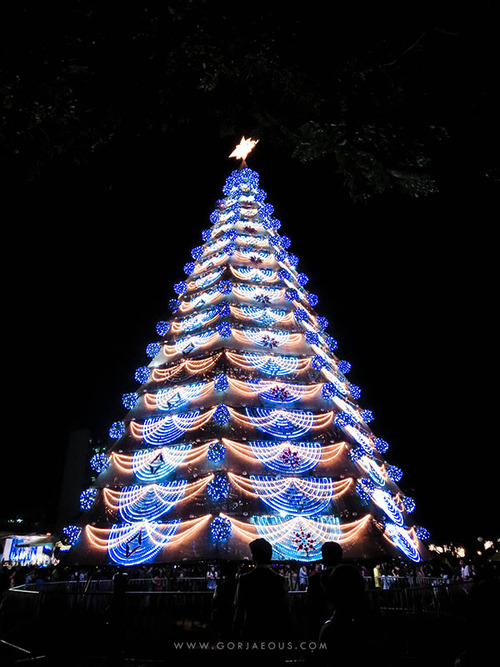 Giant Christmas Tree in University of Santo Tomas (Paskuhan 2014)