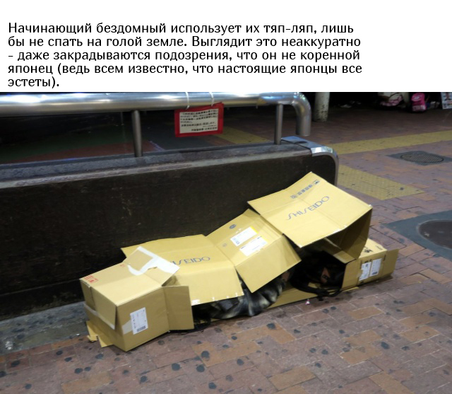 Как живут японские бездомные  