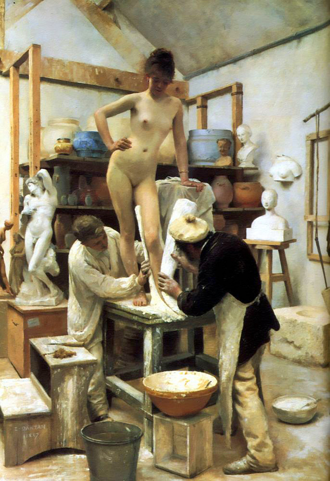 Э. Дантон. Лепка с натуры. 1887 .jpg