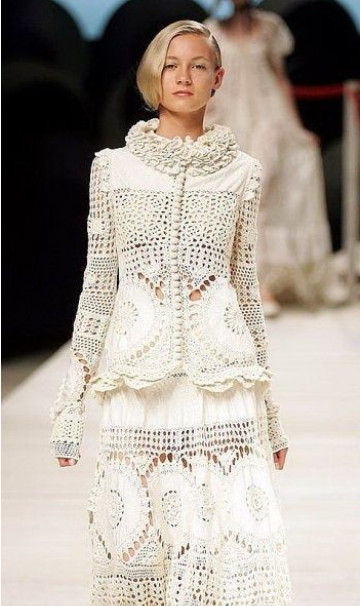 Из воздуха и пряжи: одежда от дизайнеров, связанная крючком… Из воздуха и пряжи: одежда от дизайнеров, связанная крючком… вдохновение,вязание крючком,идеи,Одежда