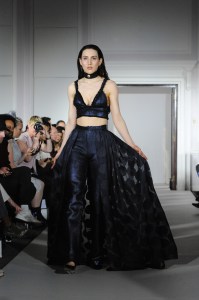 LONDON, ENGLAND - MAY 19:  A model walks the catwalk during Cruz Bueno Fashion Show Season 2016 on May 19, 2016 in London, England.  (Photo by David M. Benett/Dave Benett/Getty Images for Cruz Bueno Ltd.)