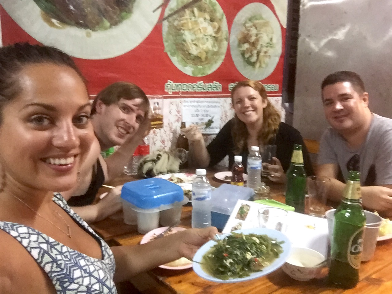 Kate, Tom, Meg and Nathan in Chiang Mai