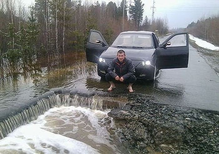 Прекрасная композиция. 3д рисунки, дороги, приколы