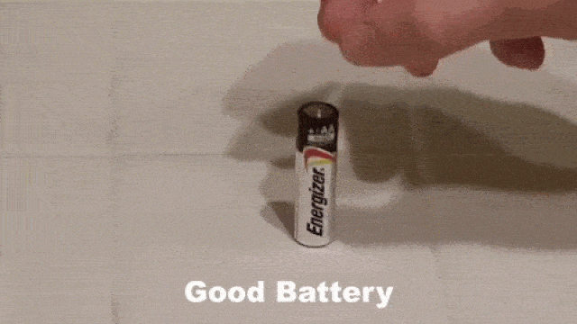 Как быстро отличить действующую батарейку от «севших»