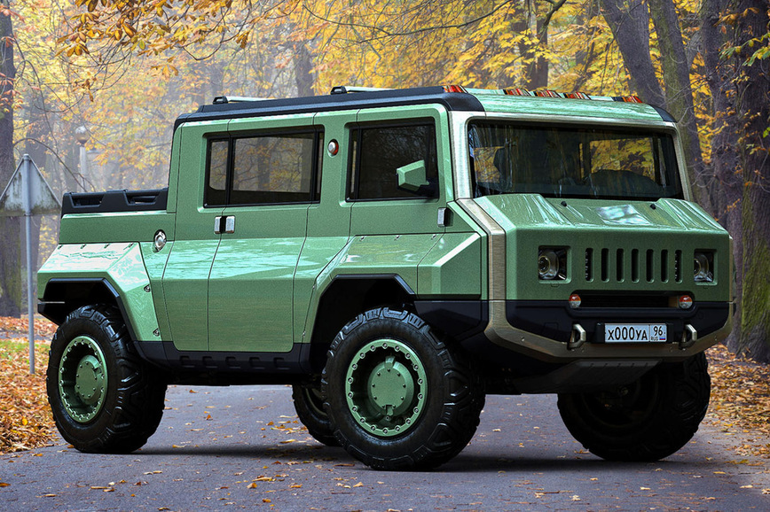 Вот что получится, если объединить Hummer и УАЗ-2206