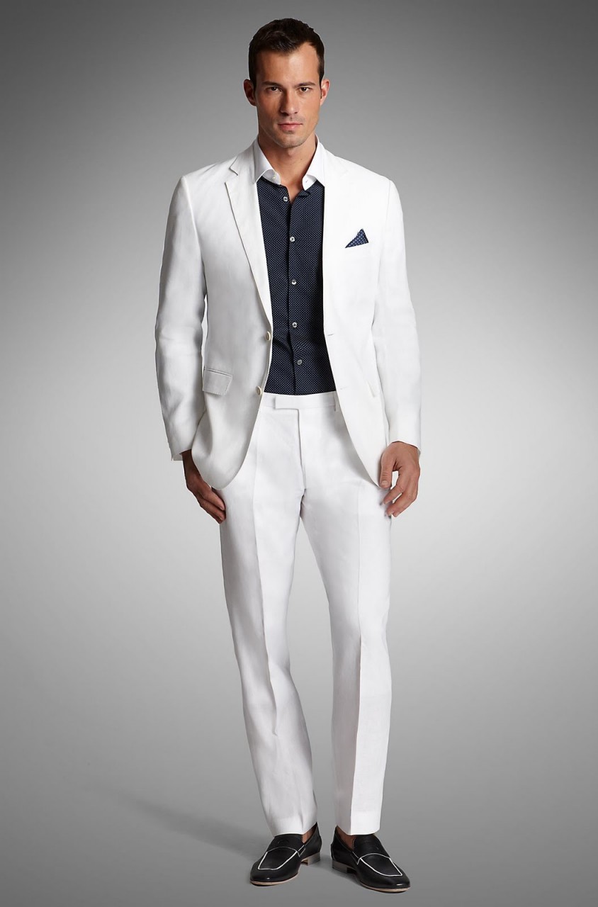 Белый костюм мужской