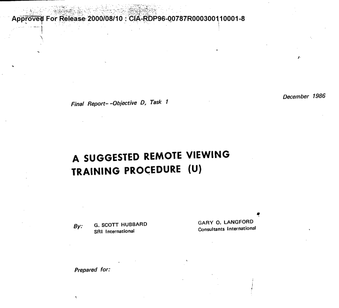 Квантовое сознание. Ясновидение на службе государства расследование