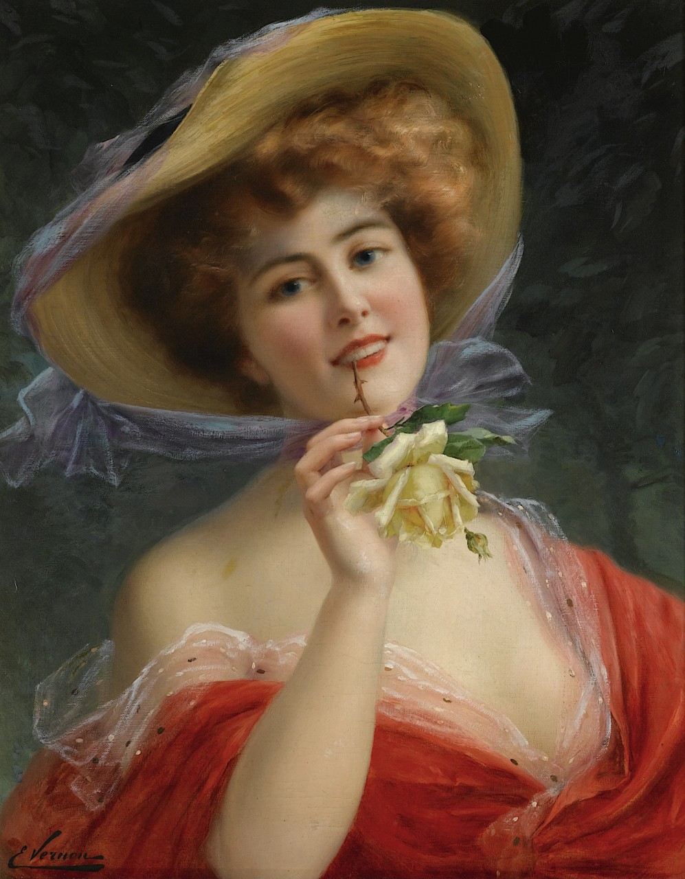 Женские портреты французского художника Эмиля Вернона Женские портреты французского художника Эмиля Вернона