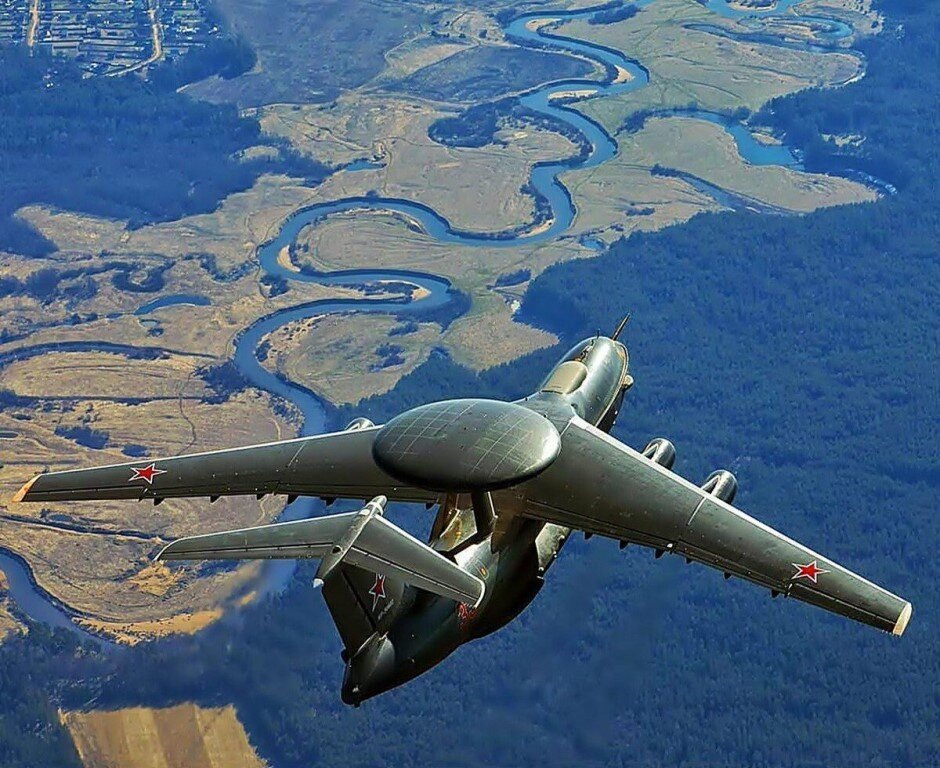 Дальний разведчик-обнаружитель целей А-50 в полёте. Фото из соцсетей