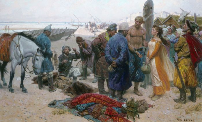 Рабыни и рабы у викингов. \ Фото: pinterest.com.