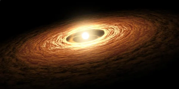 Самый молодой аккреционный диск вокруг юной звезды ALMA, Аккреционный диск, Звезда, Космос, Длиннопост