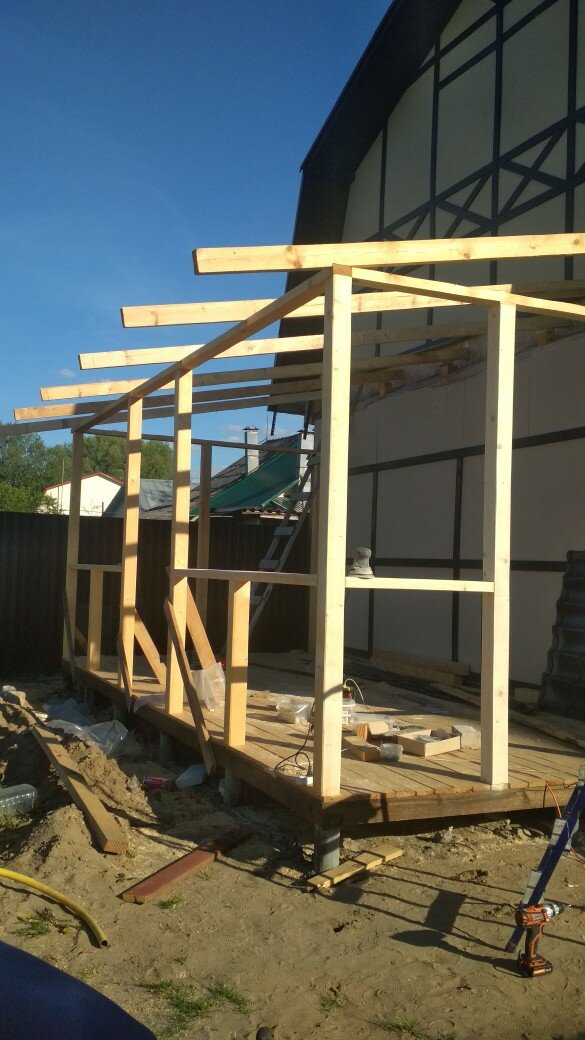 Построил сам пристройку к дому по информации из интернета Построил сам пристройку к дому по информации из интернета своими руками,строительство и ремонт