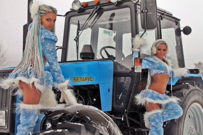 Бобруйский тракторный завод ("Беларусь") порадовал эротической рекламой
