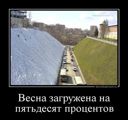 Смешные и классные демотиваторы про весну 