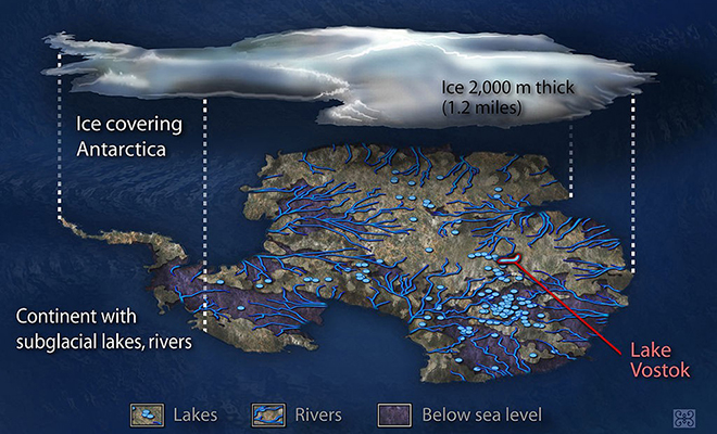 Под ледовым щитом Антарктиды найдены древние реки. Их никто не видел вживую, но они текут уже 14 миллионов лет п,Культура [1134516]