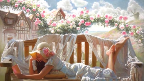 Художники Андрей Беличенко и Мария Бухтиярова. Девичий стан, шелками схваченный… 