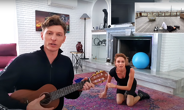 Тимати и Анастасия Решетова провели зарядку с Ляйсан Утяшевой и Павлом Волей Фигура,Фитнес и спорт